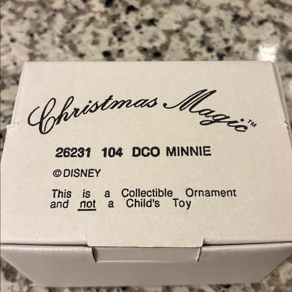 Christmas Magic Disney Minnie ice skating ornament - Picture 3 of 3